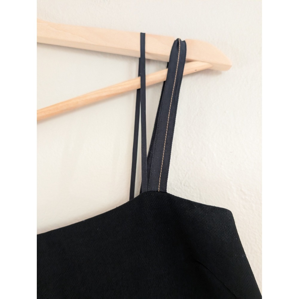 Helmut Lang Back Lip Mini Dress Silk Lined Black 90s Club Shift Minimalist XS - Picture 8 of 13